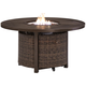 Ashley Paradise Trail Outdoor Fire Pit Table in Medium Brown P750-776 Ashley Paradise Trail Outdoor Fire Pit Table in Medium Brown P750-776