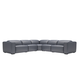 Beverly Hills Franklin 6pc Sectional with 3 Power Headrest & Recliners and Storage Console in Slate Blue Beverly Hills Franklin 6pc Sectional with 3 Power Headrest & Recliners and Storage Console in Slate Blue