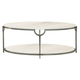 Bernhardt Morello Metal Oval Cocktail Table in Nickel 469-013