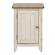 Liberty Farmhouse Reimagined Door Chair Side Table w/ Charging in Antique White 652-OT1022 Liberty Farmhouse Reimagined Door Chair Side Table w/ Charging in Antique White 652-OT1022