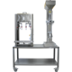EnoItalia Semimanual Mono Block Filler and Corker | Stainless Trolley Cart | 4 Spout Wine Bottle Filler | 670L/h Fill Rate | Pneumatic Wine Bottle Corker