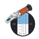 Vee Gee X-Series Refractometer | Handheld Refractometer | Auto Temperature Compensation | Dual Scale | Brix | Specific Gravity