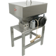 MoreBeer!® UltiMill | The Ultimate Grain Mill | 15 lbs/min | Fully Adjustable Hardened Steel Rollers | 60 lb Hopper Capacity | Wired On/Off Switch | 1/3 HP | Stainless Steel Stand & Mill Body