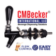CMBecker Faucet | X1 Self Closing | Lever Adjusted | Creamer | Black
