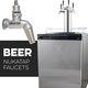 KOMOS® Kegerator with NukaTap® Stainless Steel Faucets