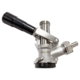 KOMOS® D-Style Keg Coupler | Sanke Beer Tap | Stainless Steel Body & Probe | PRV | Gas Barb Included