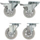 KOMOS® Kegerator Heavy Duty Wheel Upgrade | 6 Casters | Double-Wide Model