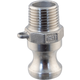 Stainless Steel Camlock - Male Cam X 1/2 in. MPT (Type F)