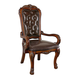 Acme Dresden Traditional Office PU Chair in Cherry Oak 12170 EST SHIP TIME APPX 4 WEEKS