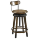 Hammary Studio Home Adjustable Stool in Medium Oak 166-948