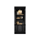 Hooker Furniture Telluride Bunching Bookcase with Door in Black