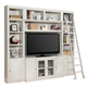 Parker House Boca 5-Piece Entertainment Wall in Cottage White