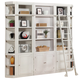 Parker House Boca 6-Piece Bookcase Wall with Ladder in Cottage White  PROMO
