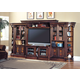 Parker House Huntington Expandable Grand Entertainment Wall in Vintage Pecan    PROMO