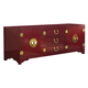 Sligh Studio Designs Pacific Isle Media Console in Studio Red Finish 100SR-660 PROMO