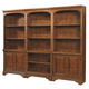 Aspenhome Hawthorne Bookcase Wall in Brown Cherry EST SHIP TIME IS 2 WEEKS