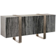 Bernhardt Linea Entertainment Console in Black Forest Marble 384-875G
