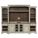 Liberty Morgan Creek Entertainment Center with Piers in Antique White Finish with Wire Brushed Tobacco Accents 498-ENTW-ECP EST SHIP TIME APPX 4 WEEKS