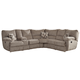 Catnapper Elliott 2pc Power Lay Flat Reclining Sectional in Pewter