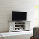 Liberty Furniture Ocean Isle 72 Inch Entertainment TV Stand in Antique White with Weathered Pine