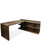 Riverside Perspectives L Desk in Brushed Acacia PROMO