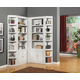 Parker House Boca Modular Home Office in Cottage White (BUILD YOUR LIBRARY WALL - D) PROMO CODE:UNIV10 for 10% Off