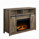 ACME Tobias Fireplace in Rustic Oak AC00274