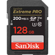 Extreme Pro 128GB SDXC UHS-I U3 Class 10 V30 Memory Card (200MB/s read & 90MB/s write speeds) Extreme Pro 128GB SDXC UHS-I U3 Class 10 V30 Memory Card (200MB/s read & 90MB/s write speeds)