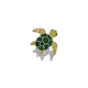 Artistry In Mosaics Turtle Classic Topview Natural with Shadow Mosaic | Baby - 8" x 9" | TSHNATTB