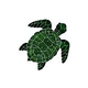 Artistry In Mosaics Turtle Classic Topview Green Mosaic | Large - 21" x 21" | TURGRETL