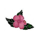 Artistry In Mosaics Tropical Hibiscus Mosaic | 10" x 9" | HTOBUROS