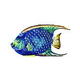 Artistry In Mosaics Angel Fish Glass Mosaic | 9" x 18" | G-AFM