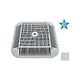 AquaStar 16" Square Anti-Entrapment Suction Outlet Cover and Retro-Adapter Sub-Frame for 12" Square 1" Deep Retrofits (VGB Series) Light Gray | 1216103