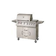 Bull Barbecue Longhorn 47" 7-Burner Stainless Steel Propane Cart with Lights | 28368