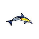 Ceramic Mosaic Common Dolphin-A | 52" x 24" | D1-52