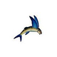 Ceramic Mosaic Flying Fish-A | 12" x 9" | FF45