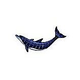 Ceramic Mosaic Blue Dolphin-B | 41" x 18" | BD43-42