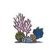 Ceramic Mosaic Coral Reef 36 in x 36 in | CR53