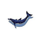 Ceramic Mosaic Blue Dolphin-B | 62" x 29" | BD43-60/SH
