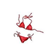 Porcelain Mosaic Bikini | Red | PORC-RB33