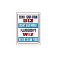 No Wiz Rules Pool Sign | 8977