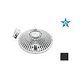 AquaStar 8" Round Retrofit MoFlow Suction Outlet Cover with Screw and Bushing Kit | Black | R8MF102