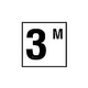 Inlay Ceramic 6" Tile Waterline Depth Marker 4" Number | Metric-3 | Smooth | C613030
