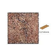 National Pool Tile Silverstone 3x12 Single Bullnose Pool Tile | Rust | SVRRUST SBN