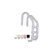 Saftron Economy 2-Step Ladder | .25" Thickness 1.90" OD | 24"W x 44"H | White | P-324-L2-W