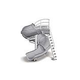 SR Smith Vortex Pool Slide | Ladder & Open Flume | Gray Granite | 695-209-124