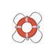 Poolstyle 24" Orange Foam Life Ring Buoy | Coast Guard Approved | PS364