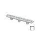 AquaStar 32" Channel Drain with 3 Port Sump/Flat Grate Anti-entrapment Suction Outlet Cover (VGB Series) | White | 32CDFL101