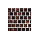 National Pool Tile Canyon Gems 1x1 Glass Tile | Golden | 201-024