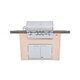 Lion Premium Grill Islands Superior Q with Rock or Brick Propane | 90102LP